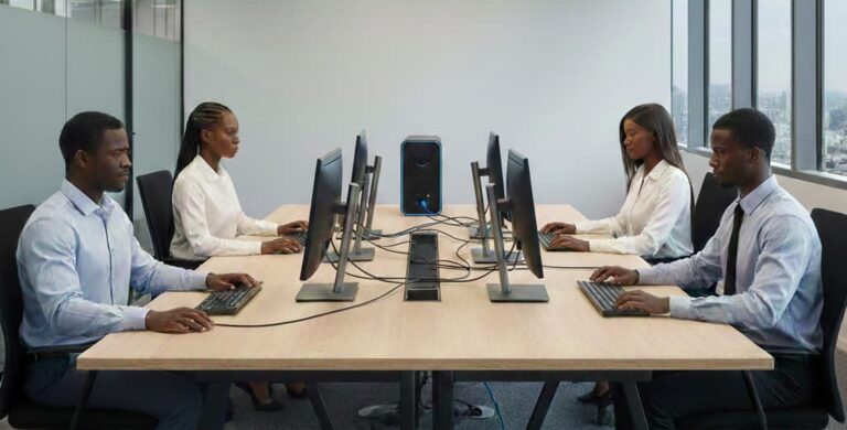 An-image-of-Priocom_MultiDesk-in-Office